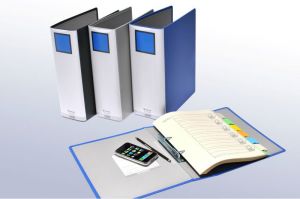 Bìa còng ống KingJim 1M-10P-A4 (1 mặt si)