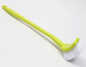 Cọ cong xù (cọ toilet cong vuông cán dài)