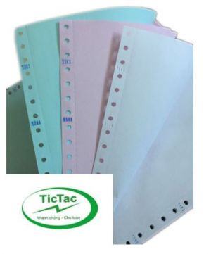 Giấy liên tục không in 3 liên khổ 21x28 (A4 -&amp;gt;T-H-X)