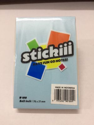 Giấy note 3*2 nhiều màu Stickii