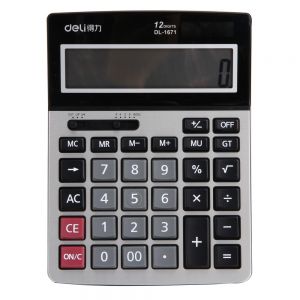 Máy tính 12 số Deli 1671