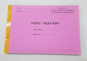 Phiếu nhập 3 liên (13*19 50 bộ)
