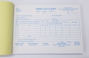 Phiếu xuất 3 liên (13x19 50 bộ)